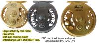 Osprey fly reels. Fly reel with anti reverse clutch.